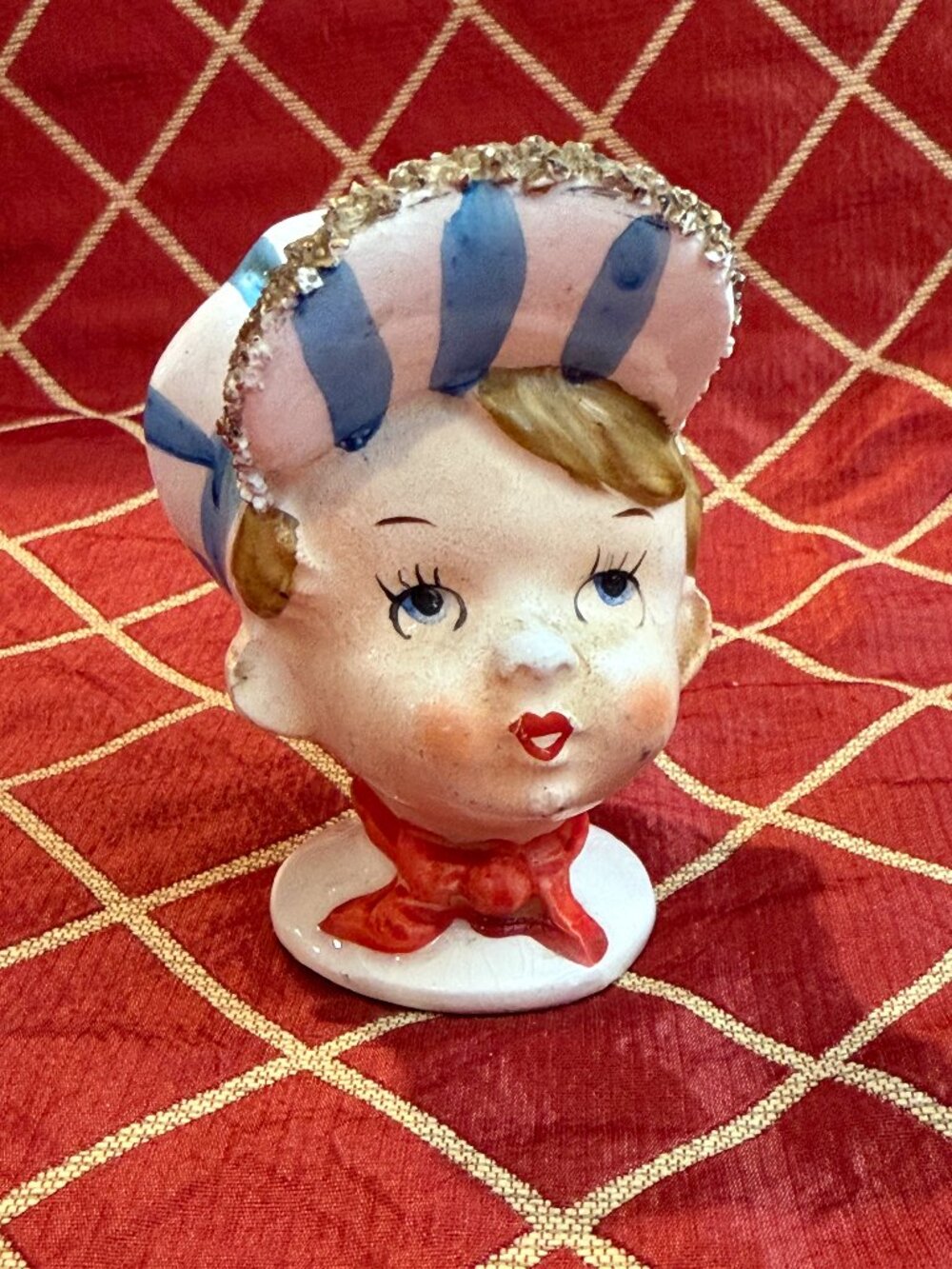 Vintage Boy Head Salt Shaker
